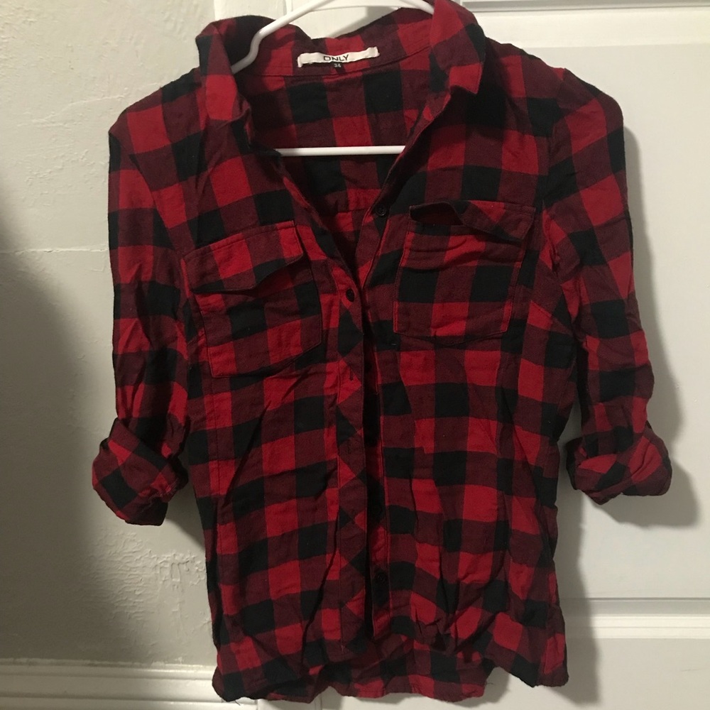 Red check shirt